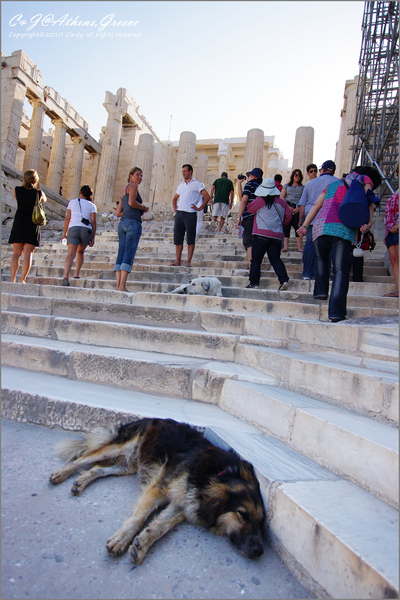 [2010 Greece] 。第一章。 登上衛城之丘，仰望千年神殿 @兔兒毛毛姊妹花