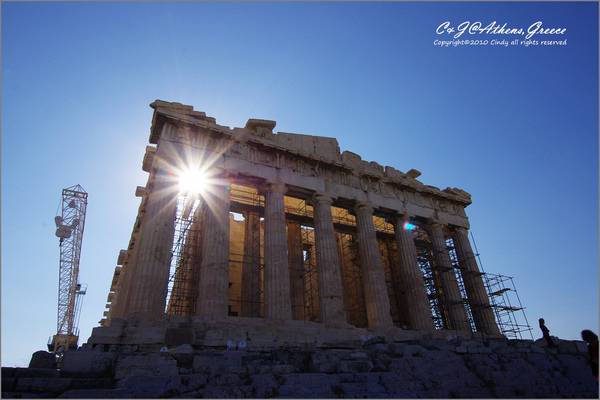 [2010 Greece] 。第一章。 登上衛城之丘，仰望千年神殿 @兔兒毛毛姊妹花