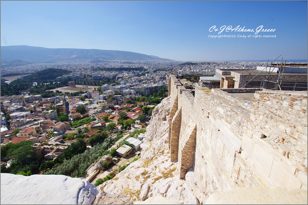 [2010 Greece] 。第一章。 登上衛城之丘，仰望千年神殿 @兔兒毛毛姊妹花